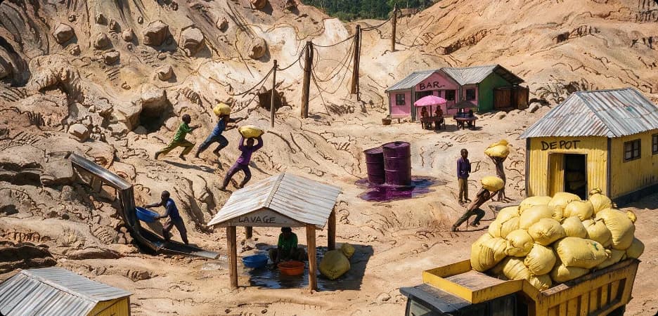 Artisanal mining techniques
